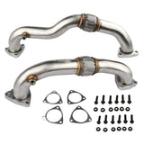 Ford 6.4L Powerstroke Diesel 2008-2010 Heavy Duty Polished Up Pipes