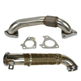 3" Turbo Down Pipe Passenger Side Up-pipe for Chevrolet 2500 6.6L Duramax 01-16