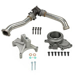 EBP Delete 7.3 Up Pipes NON EBPV Ehaust Outlet Adapter &Pedestal 1999-2003 Ford 7.3 Powerstroke