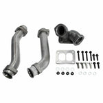 For 94-97 Ford 7.3L Turbo Charger Kit+Pedestal Exhaust Housing Up Pipes+Air Hose